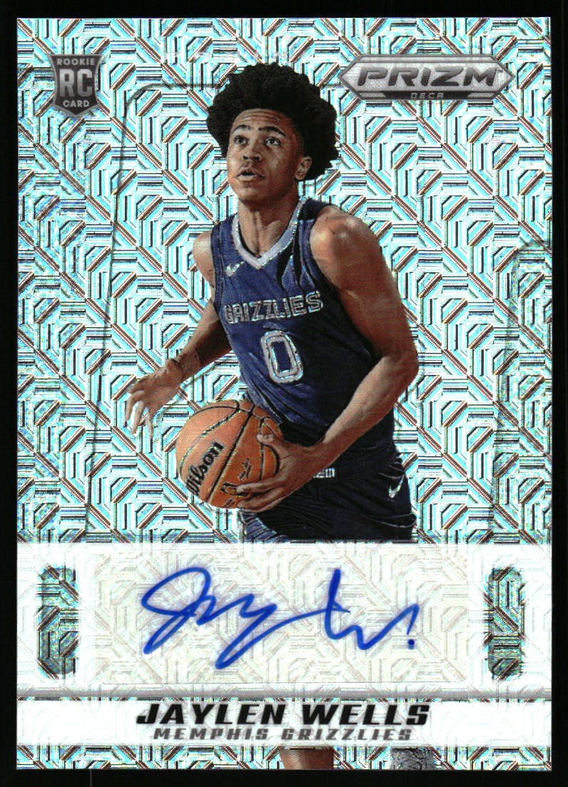 2024-25 Panini Prizm Deca Mojo Jaylen Wells RC Auto /25 Memphis Grizzlies