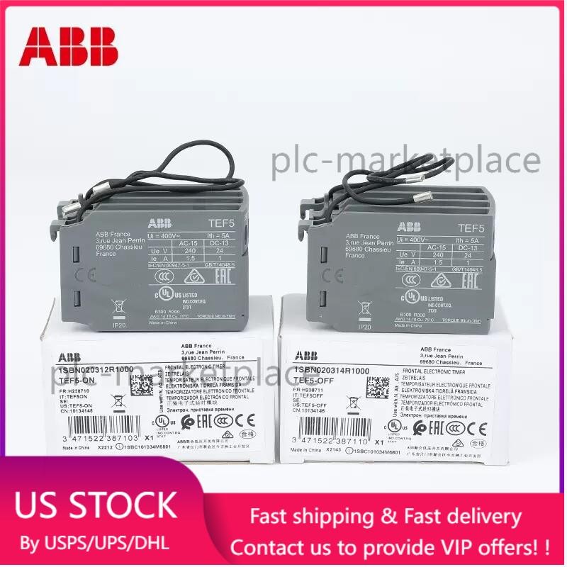Brand NEW ABB Power-on Delay Head TEF5-ON Contactor Timer Module Free Shipping