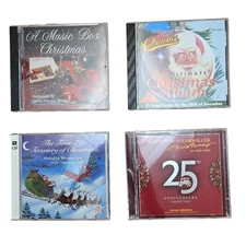 Christmas Music 4 CD Lot: A Music Box-Mannheim Steamroller-Collectables