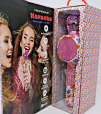 Throwback Karaoke Wireless Bluetooth MIC, Colorful LED Lights, NEW IN BOX