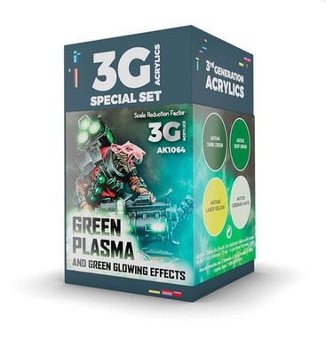 AK INTERACTIVE - AK1064 Wargame set  GREEN PLASMA AND GLOWING EFFECTS