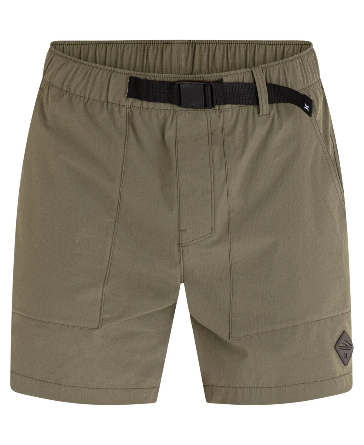 Hurley Men's Phantom Shorts Elastic Waist Adj Strap Stretch, Olive, 2X-Large