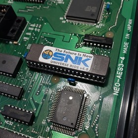 SNK NEO GEO AES Japanese Console RGB Bypass BIOS socket Recap AES3-4 #058249