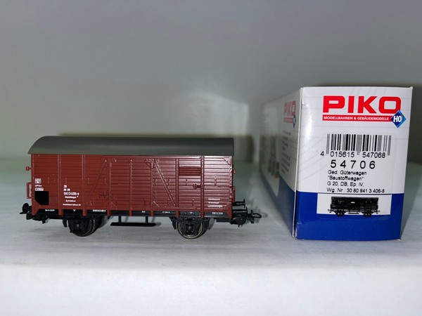 "Piko 54706 Spur H0 1/87 Ged. GüTerwagen \"Baustoffwagen\" G20 Db Epoche Iv"-image