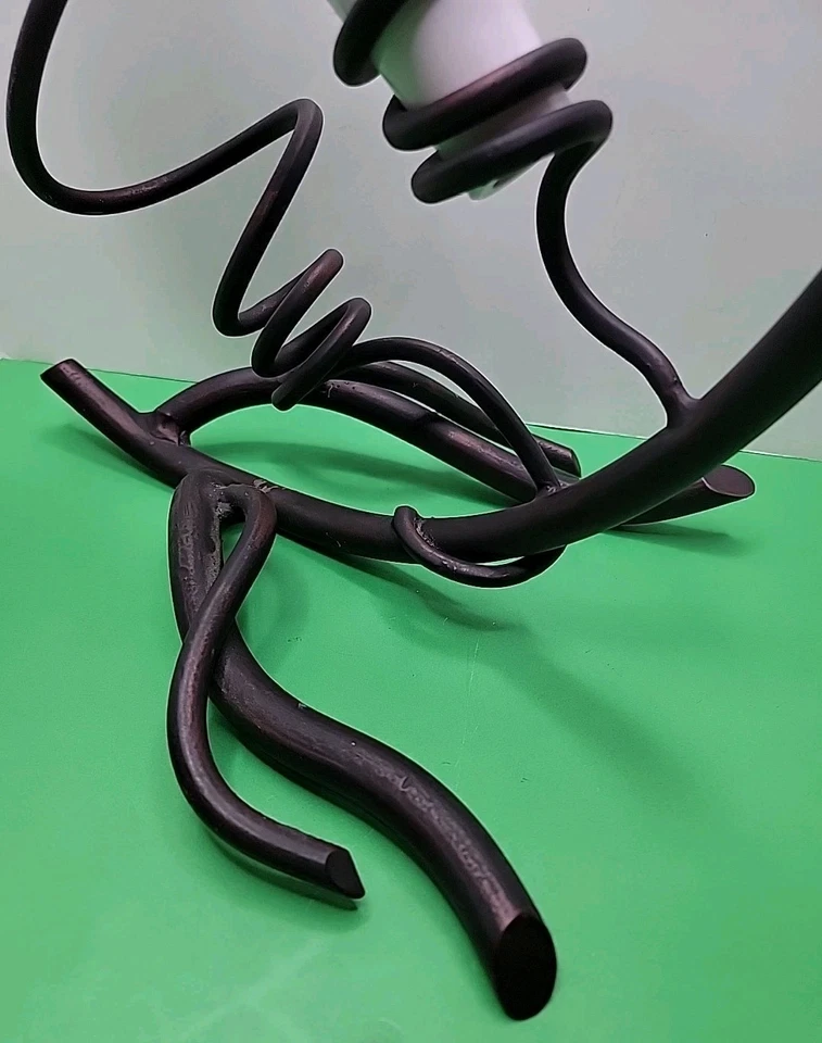 Creative Creations 22" x 14" x 11" Wrought Iron Wine Bottle Holder Wine Rack. - Image 3 of 4