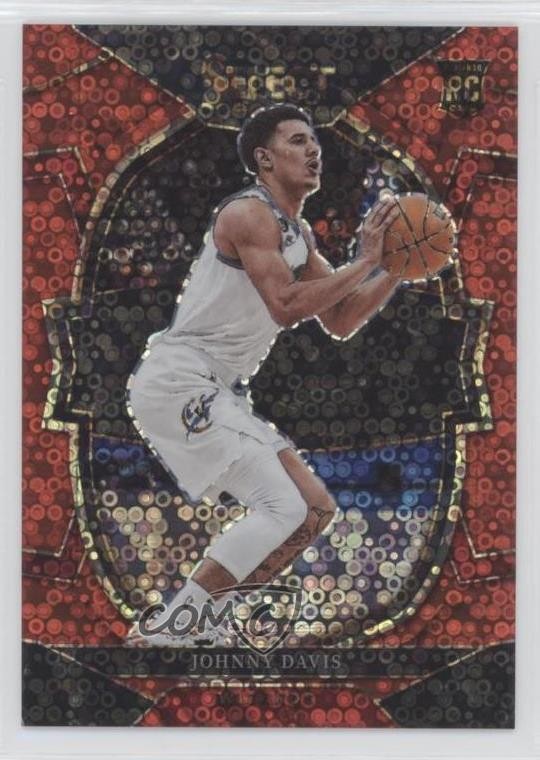 2022-23 Panini Select Concourse Red Disco Prizm /49 Johnny Davis #100 Rookie RC