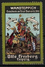 Reklamemarke Leipzig, Geschenk an Fürst Bism...