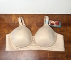 2 NWT Vanity Fair Bra 44C Beauty Back Smoother Wireless Beige 71380 Damask — photo 5