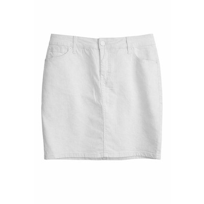 Torrid White Denim Mini Skirt Size 14 NWT Stretch Optic White Classic