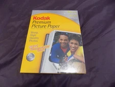 Kodak Premium Picture Paper InkJet Printers 100 Sheets High Gloss 8 1/2 x 11”