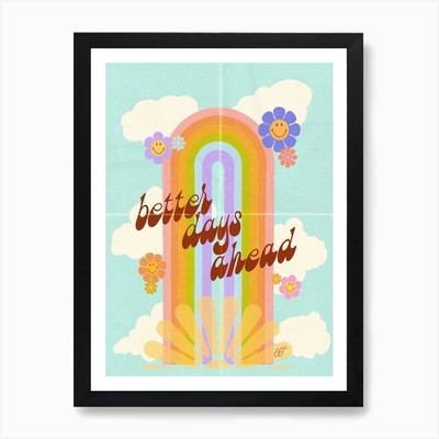 Better Days Kunstdruck gerahmt Wandbild Poster Leinwanddruck Bild