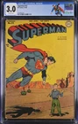 Superman #52 Nice Unrestored Golden Age Superhero Vintage DC Comic 1948 CGC 3.0