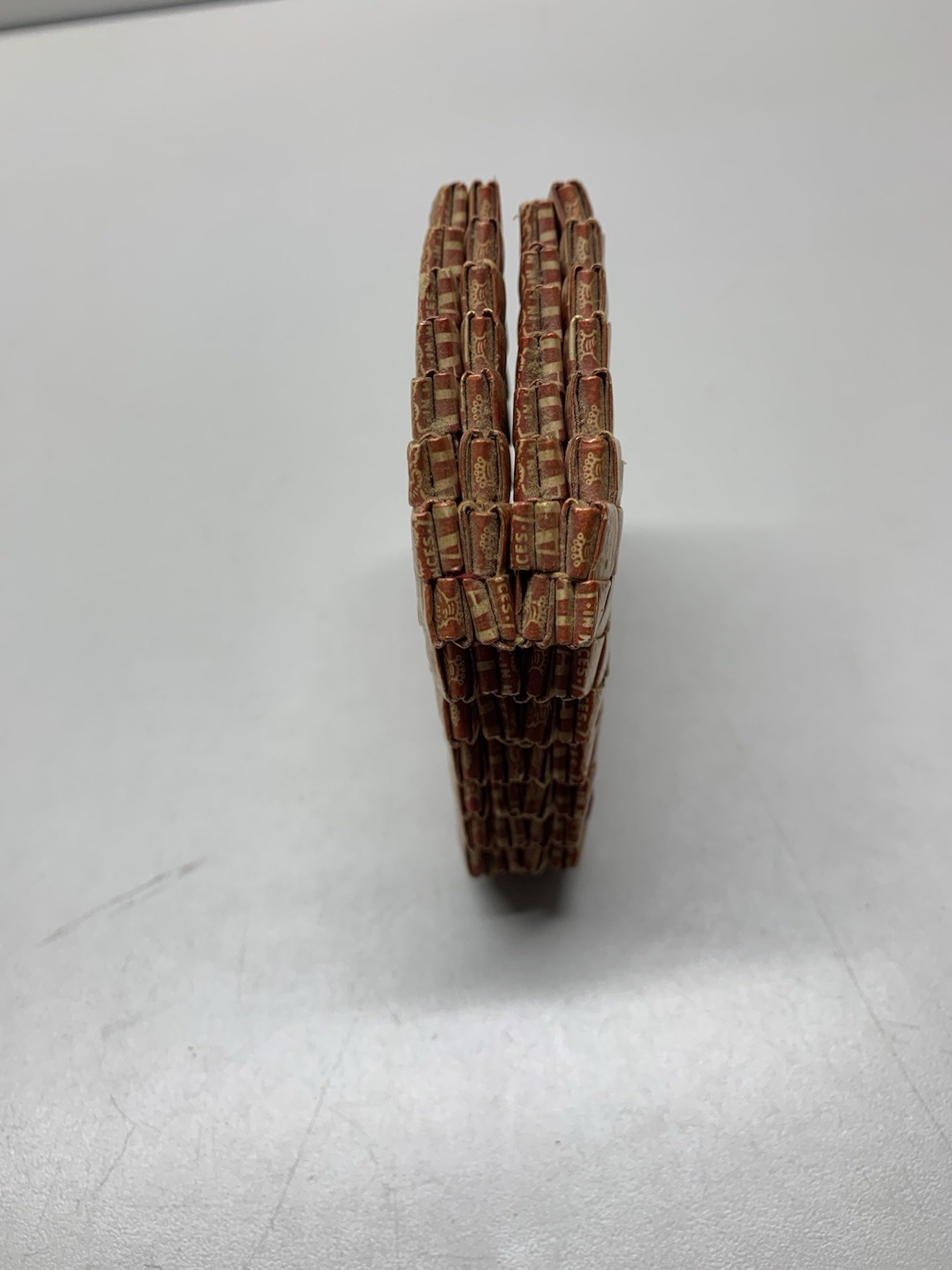 Vintage Prison Art Woven Cigarette Pack Folding Picture Frame