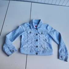 Children's Place Girls Jean Jacket Denim Girls Light wash Snap Trucker S 5/6