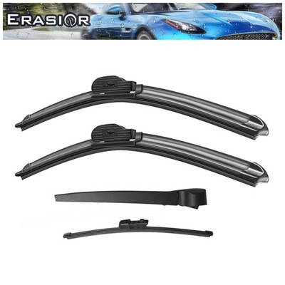 Erasior Front and Rear Wiper Blade and Arm Fit for VW Golf SportWagen 2019-2015