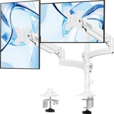 Dual Monitor Stand for Computer Screen up to 32", Taller Monitor Arms Holds 2...