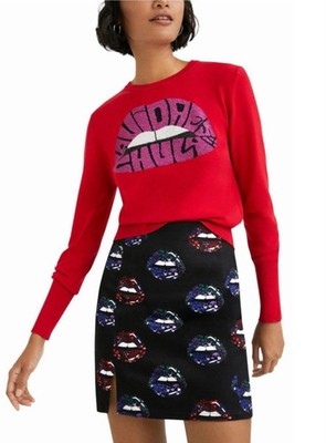 Desigual Slim Lips A-Line Skirt, Size S, New Without Tags