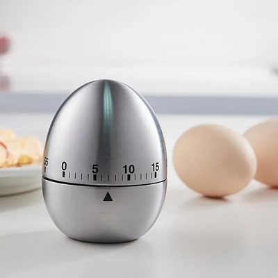 Eiförmige Küche Kochen Timer 60 Minuten keine Batterie erforderlich Geschenk UK