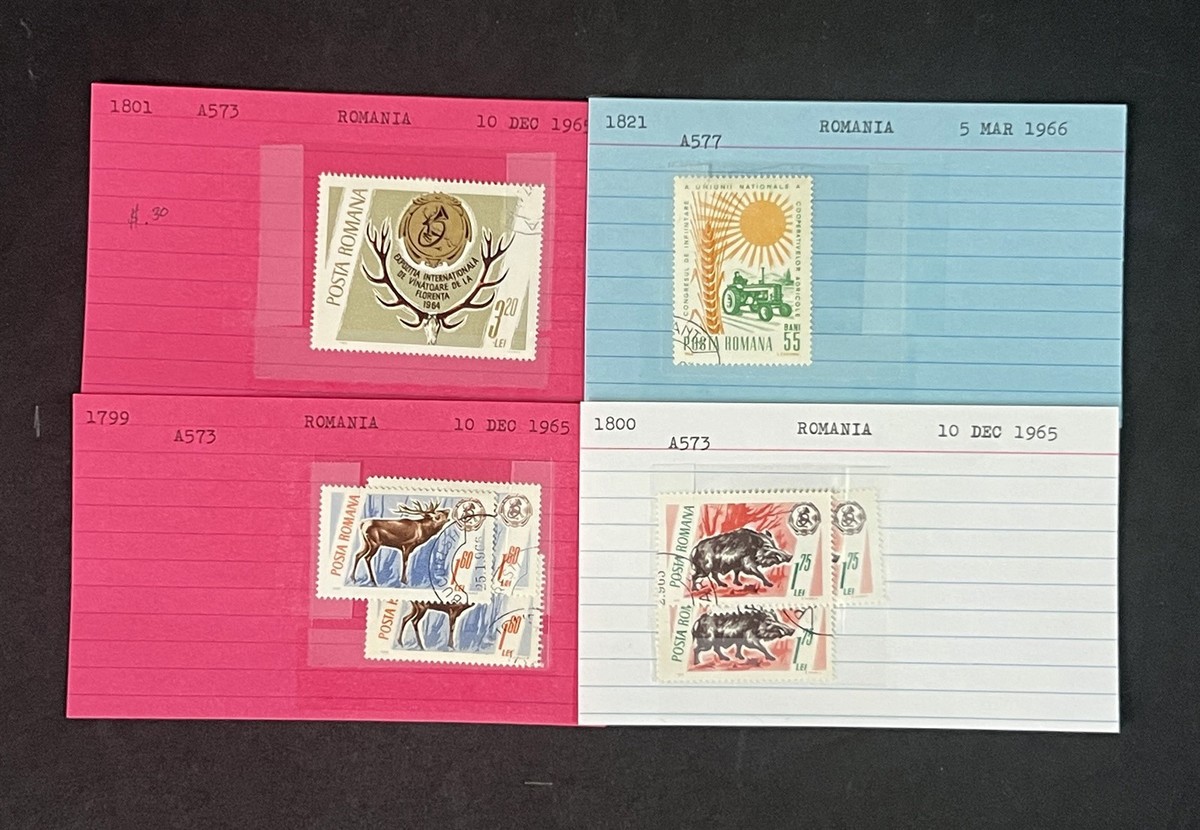 Collection De Timbres Russie Et URSS (1961-1970) - Lot Sur Cartes - F/VF