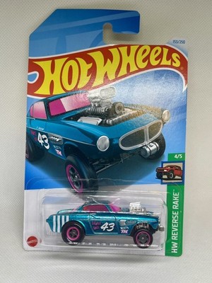 Hot Wheels Mint Super Treasure Hunt P1800 Volvo Gasser New In Protective Case