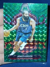 2023-24 Panini Mosaic - James Harden #152 Green Mosaic Prizm