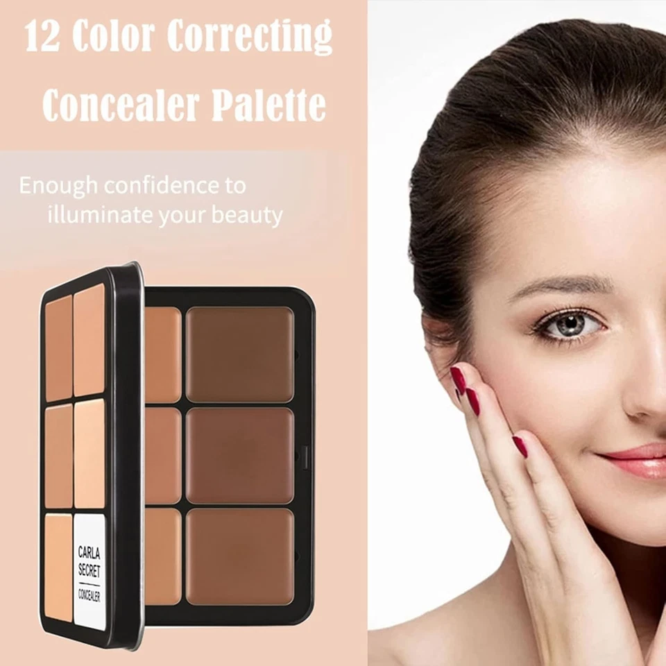 12 Color Professional Color Correcting Concealer Palette - Flawless Finish - Image 4 of 4