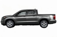 2 PCS Pickup Truck Hockey Stripe Decal For Honda Ridgeline Trunk Side Stickers