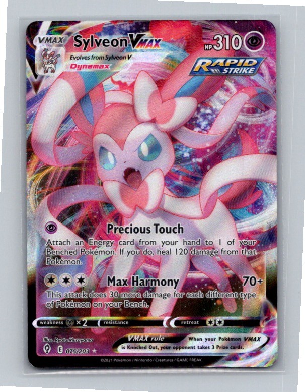 Sylveon VMAX 2021 Sword & Shield: Evolving Skies #075/203 Holo
