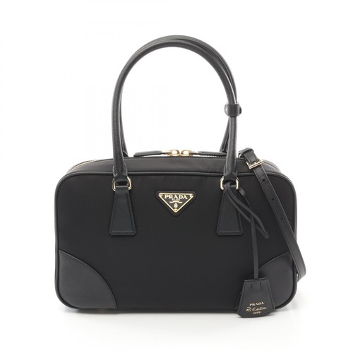 PRADA RE-EDITION 1978 RE-NYLON TESSUTO+SAFFIANO Medium Double Handle Handbag