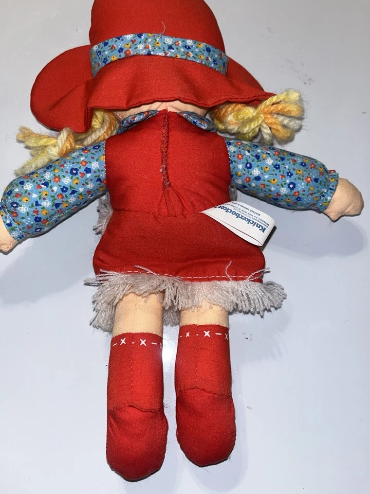 Vintage Cowpokes Cowgirl Plush Doll (1981) Knickerbocker Toys Soft Blond 11in - Image 4 of 4
