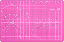 A5 Cutting Mat, Self Healing Sewing Mat, Craft Mat Double Sided 3-Ply Craft Cutt
