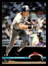 Pat Borders 1991 Stadium Club #266a Toronto Blue Jays BASEBALL *084