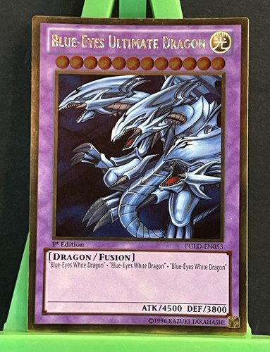Blue-Eyes Ultimate Dragon [1st Edition] PGLD-EN055 YuGiOh Premium Gold card