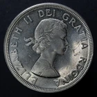 1964 Canada Silver Dollar Charlottetown Quebec Conf 80% Silver AU