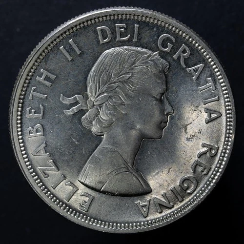 1964 Canada Silver Dollar Charlottetown Quebec Conf 80% Silver AU