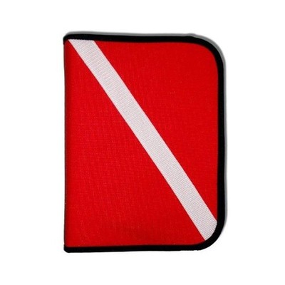 Innovative Scuba Concepts Scuba Diving Log Book  Red Cordura Diver Down Flag ...