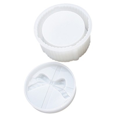  1 Set Crystal Epoxy DIY Bogen Silikonform Runde Form Aufbewahrung Geschenkbox