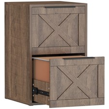 2 Drawer File Cabinet, Wood Filing Cabinet for Home Office  for A4 /Letter Files