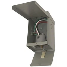 Connecticut Electric 30-Amp Power Inlet Box with Hinged Door, NEMA 3R Power I...