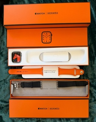 NEW Apple Watch Hermes Series 8 GPS + Cellular, 45mm Leather & Sport Bands