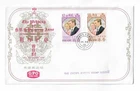 Hong Kong 1973  Princess Ann Wedding set of 2 on FDC with cachet