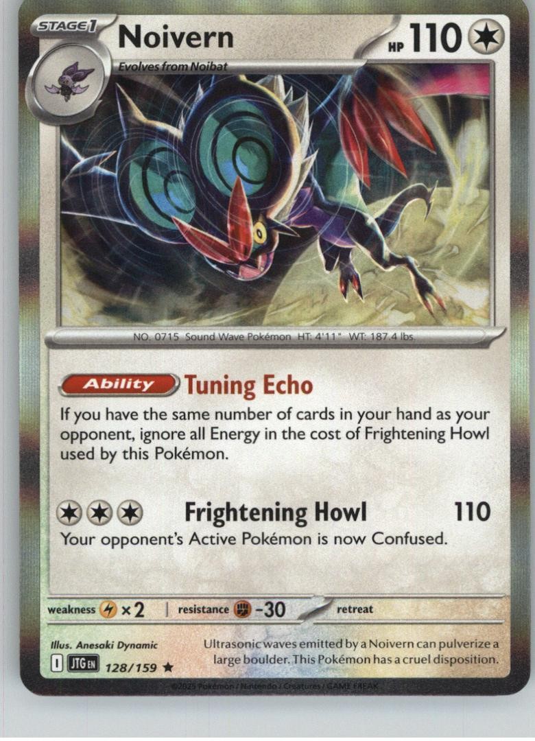 Noivern 128/159 Rare Journey Together Pokemon Holo Near Mint