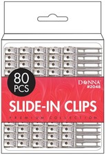 Hair Slide In Clips Rustproof Metal Curl Styling Coloring Silver 80 PCS