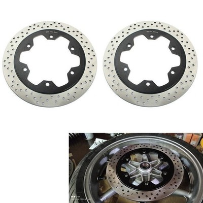 2x Front Brake Discs Rotors for Honda VFR750F 90-93 NT650V 98-05 VF750C CBR1000F