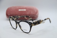 NEW MIU MIU VMU 02R ROK-1O1 BLACK HAVANA AUTHENTIC FRAMES EYEGLASSES 52-18