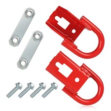 New Front Recovery Hooks Tow Hooks Red Set For Cab Pickup Ford F150 F-150 04-24