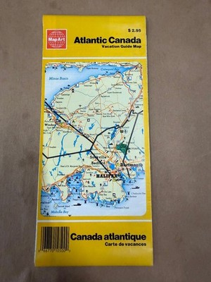 MapArt Atlantic Canada Vacation Guide Map Travel Canada atlantique