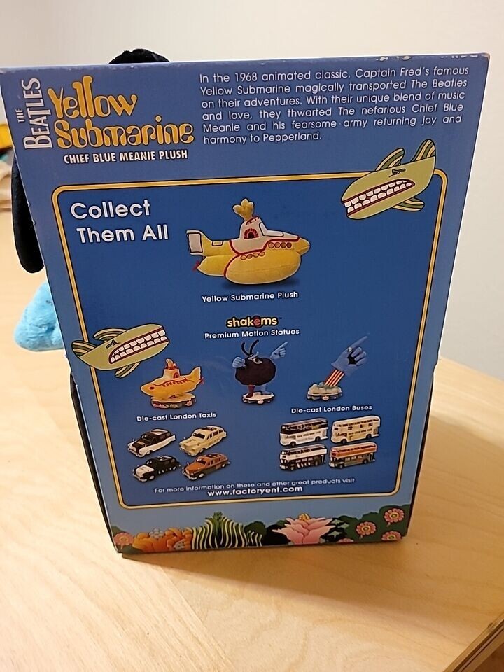 【美品】Misha&Puff Blueslate Submarine Seas The Beatles Yellow Submarine Chief Blue Meanie Plush 12