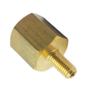 M5x.75 Stecker auf M10x1 Buchse Messing Sumpf Adapter Öltemperaturanzeige Sensor