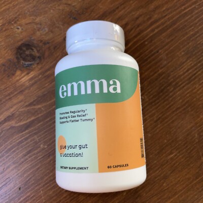 New! EMMA Gut Health Gas & Bloating Relief Constipation Leaky Gut Repair 60 Caps